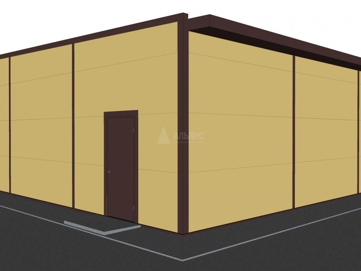 3D визуализация Магазин из сэндвич-панелей - фото 6