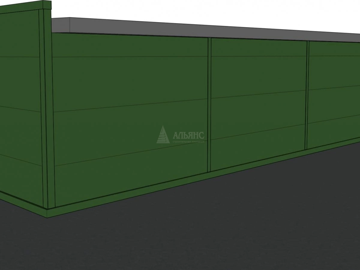 3D визуализация Проект павильона из сэндвич-панелей - фото 9