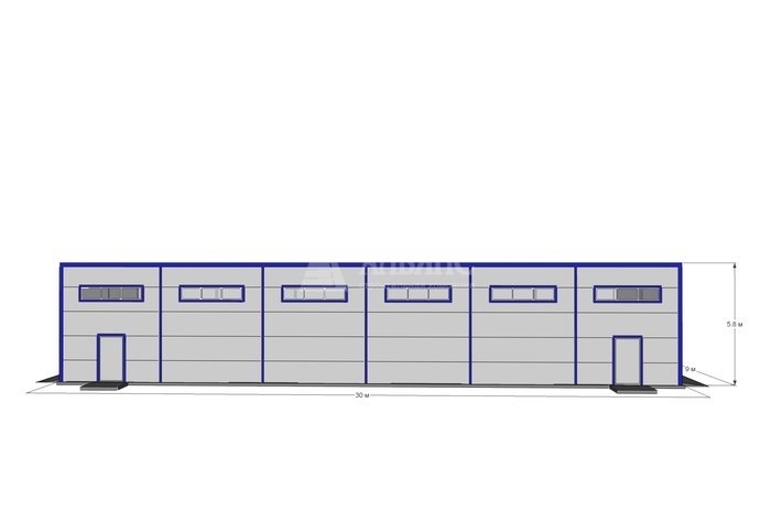 3D визуализация СТО из сэндвич-панелей - фото 6